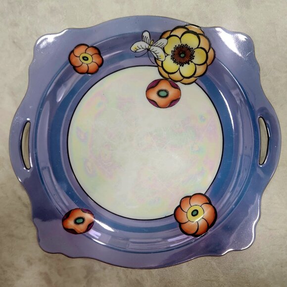 Noritake Art Deco lustreware plate 1930s - Picture 1 of 6